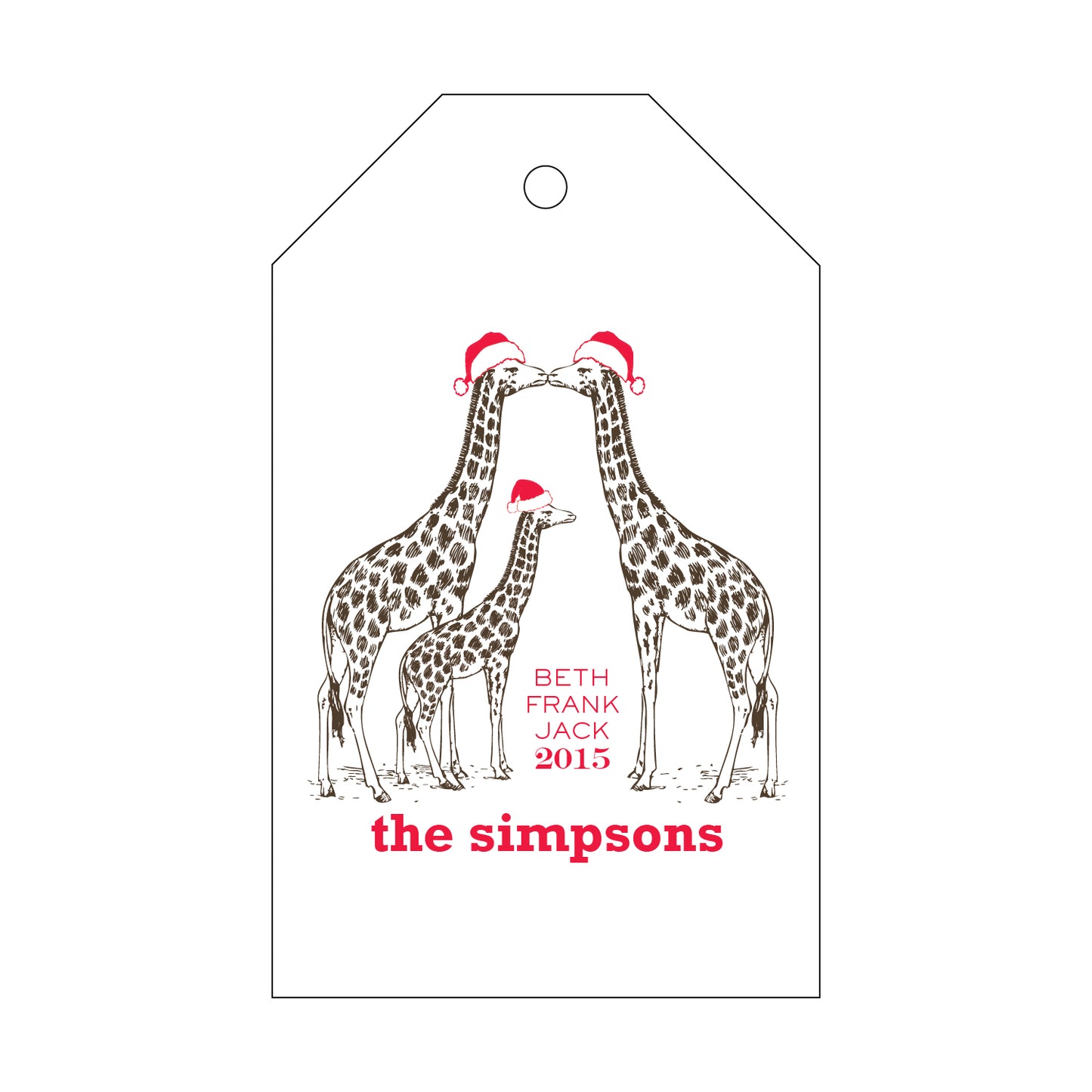 Personalized Gift Tag - T66