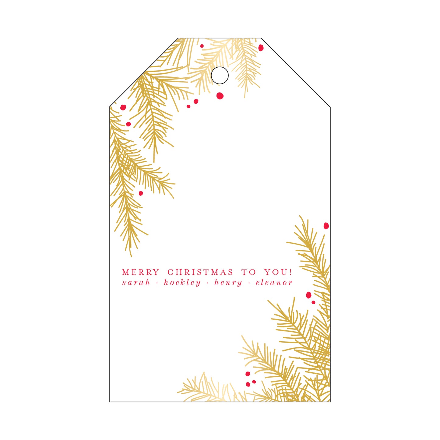 Personalized Gift Tag - T99