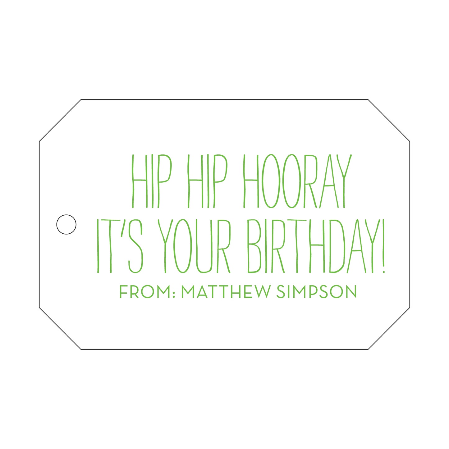 Personalized Gift Tag - T9