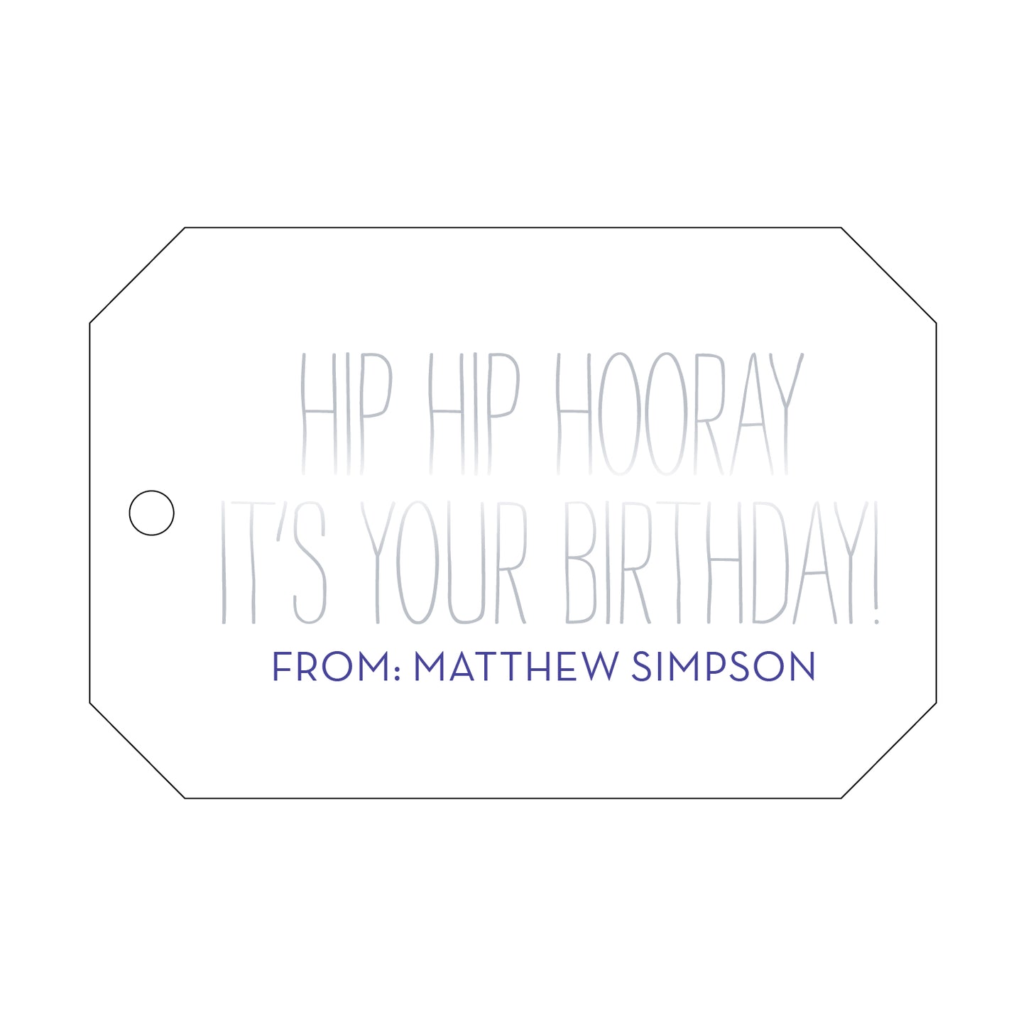 Personalized Gift Tag - T9