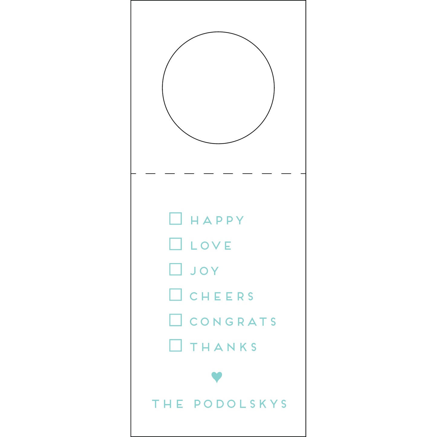 Personalized Wine Tag - WT250