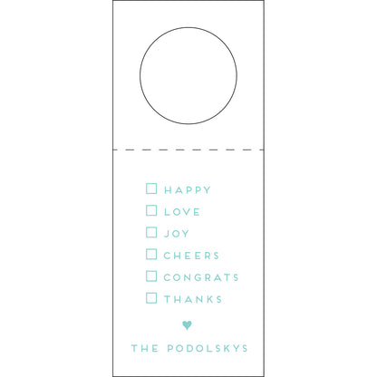 Personalized Wine Tag - WT250