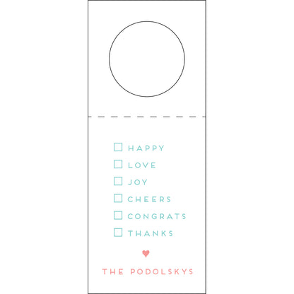 Personalized Wine Tag - WT250