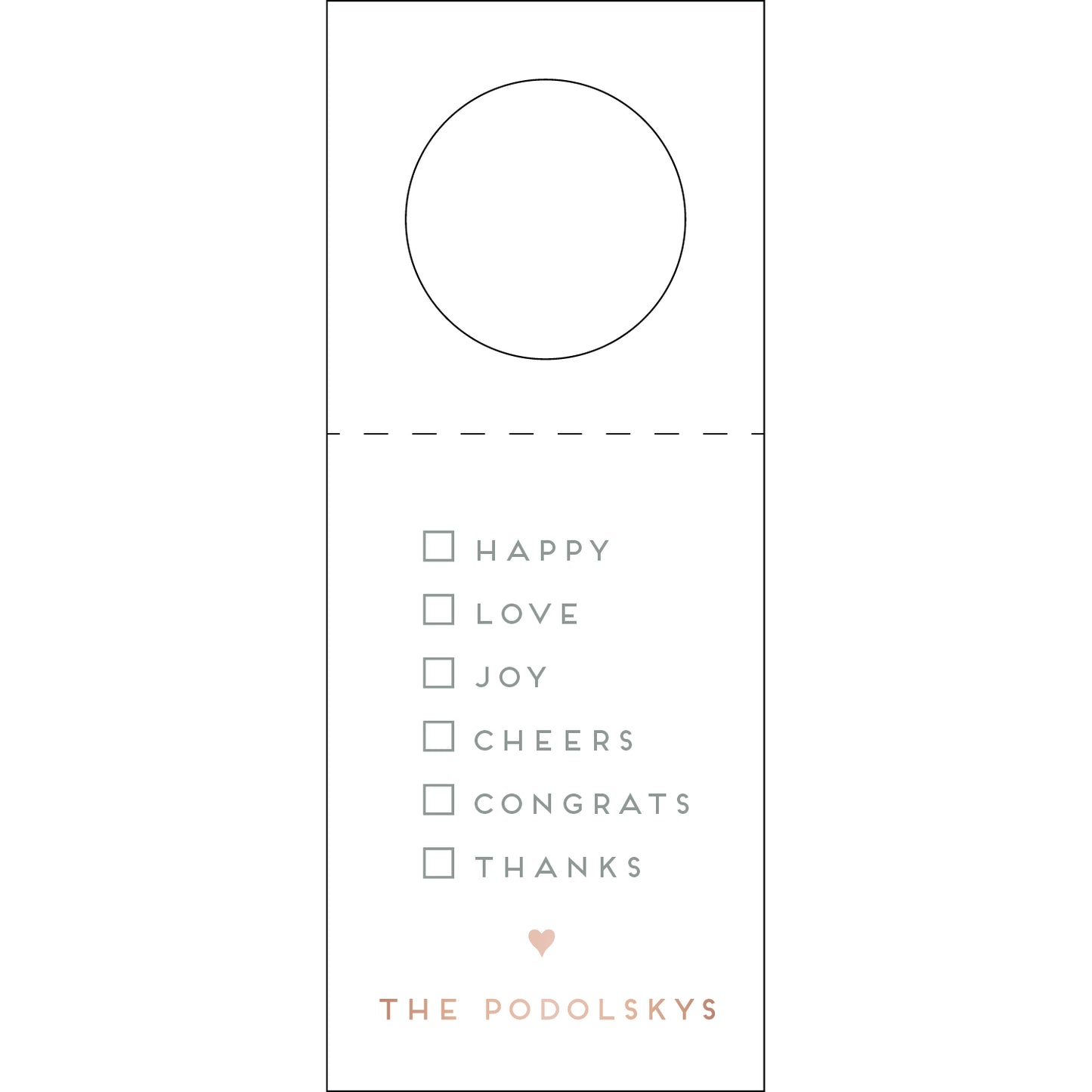 Personalized Wine Tag - WT250