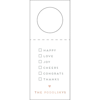 Personalized Wine Tag - WT250