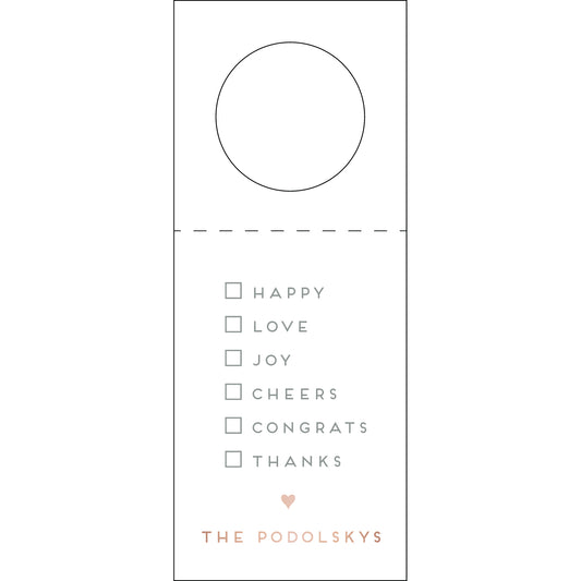 Personalized Wine Tag - WT250