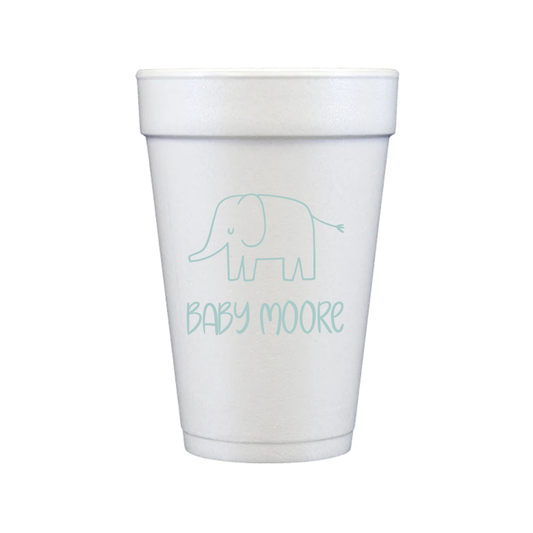 Elephant Styrofoam Cups