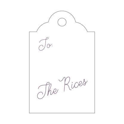 Personalized Gift Tag - T394