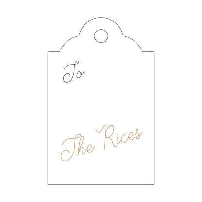 Personalized Gift Tag - T394
