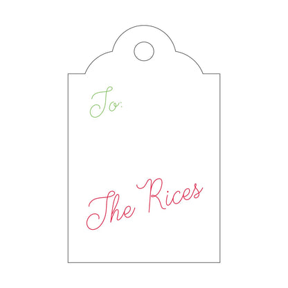 Personalized Gift Tag - T394