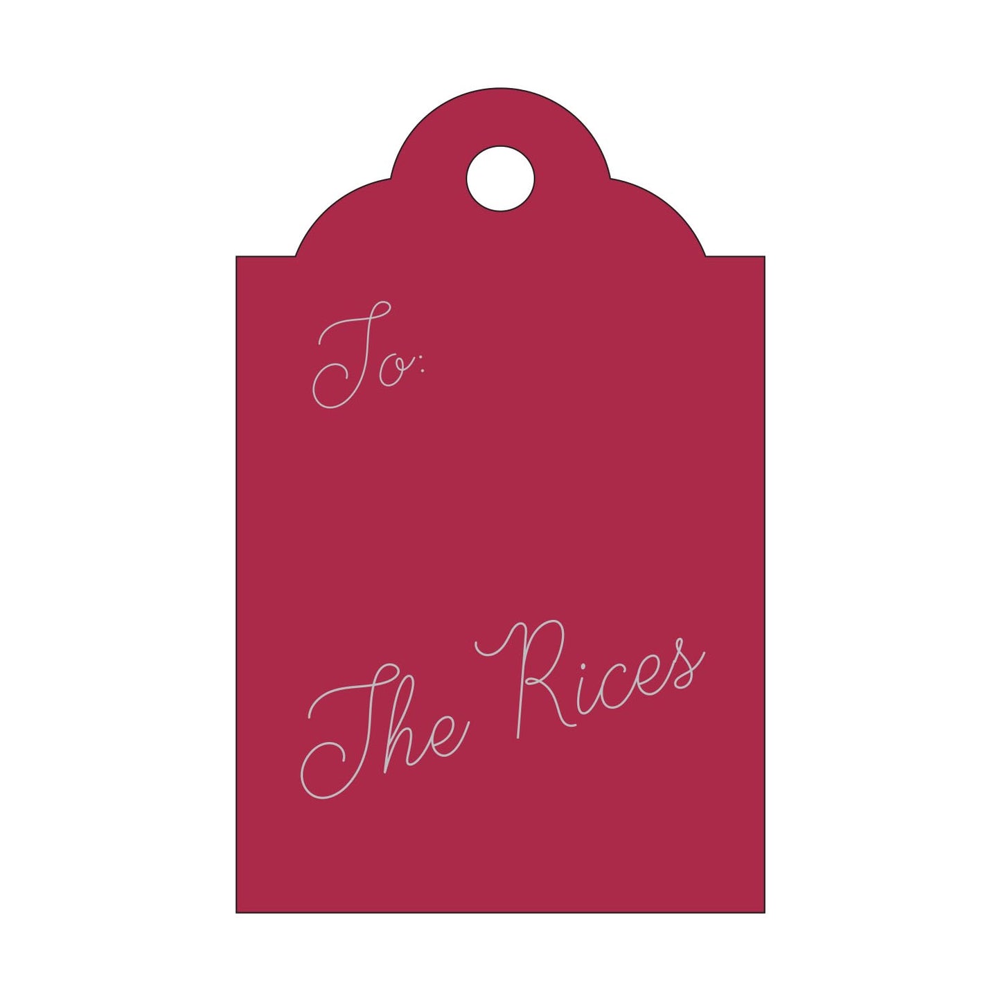 Personalized Gift Tag - T394