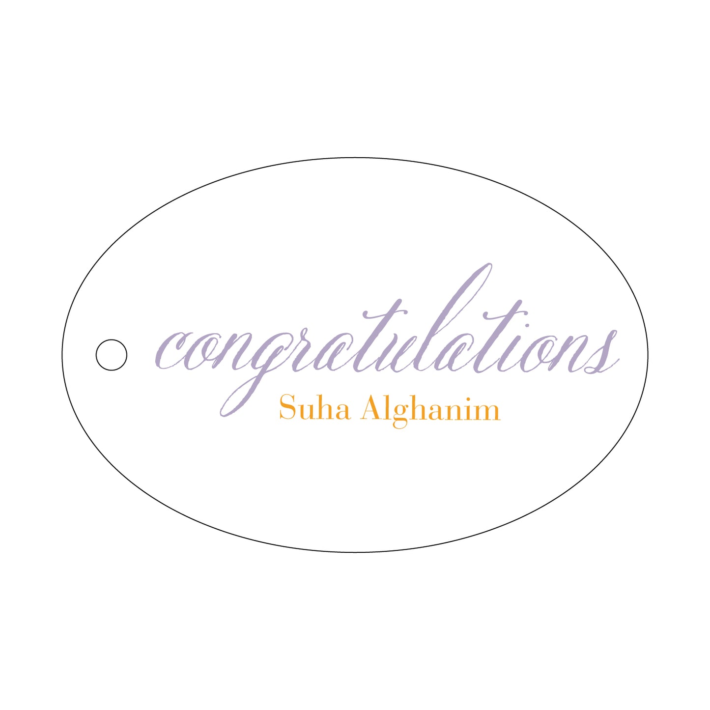 Personalized Gift Tag - T106